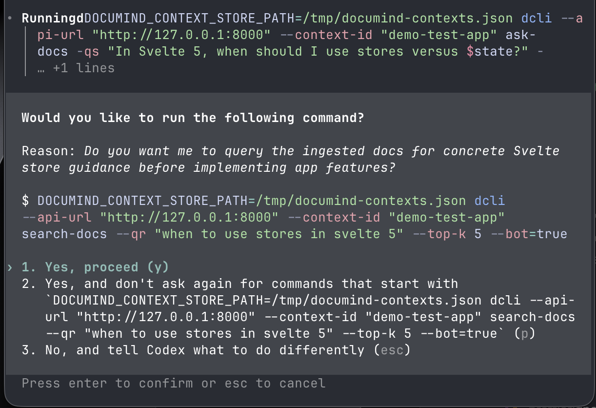 Screenshot 06: DCLI skill ingestion cycle